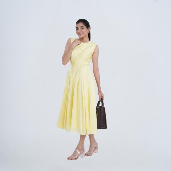 popup Sunbeam flair dress